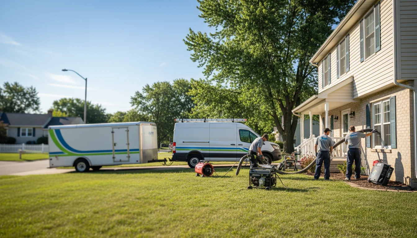 Flooded Basement Restoration And Cleanup With Repair in Saint Paul, IN near me